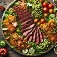 Load image into Gallery viewer, a platter of hamptons farm fresh organic vegetables for a catering salad