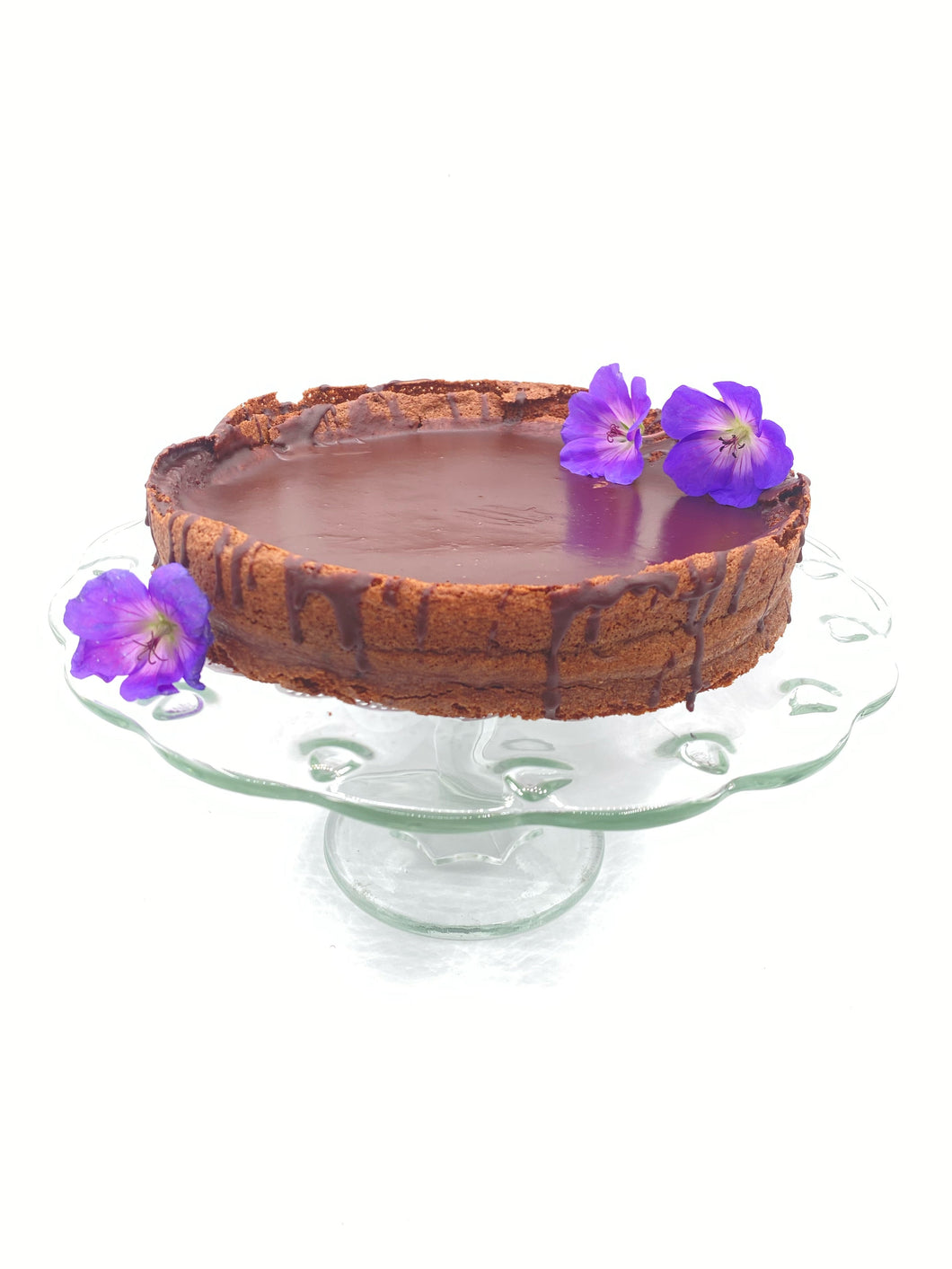 Chocolate Ganache Soufflé Cake • Flourless + Gluten Free (8