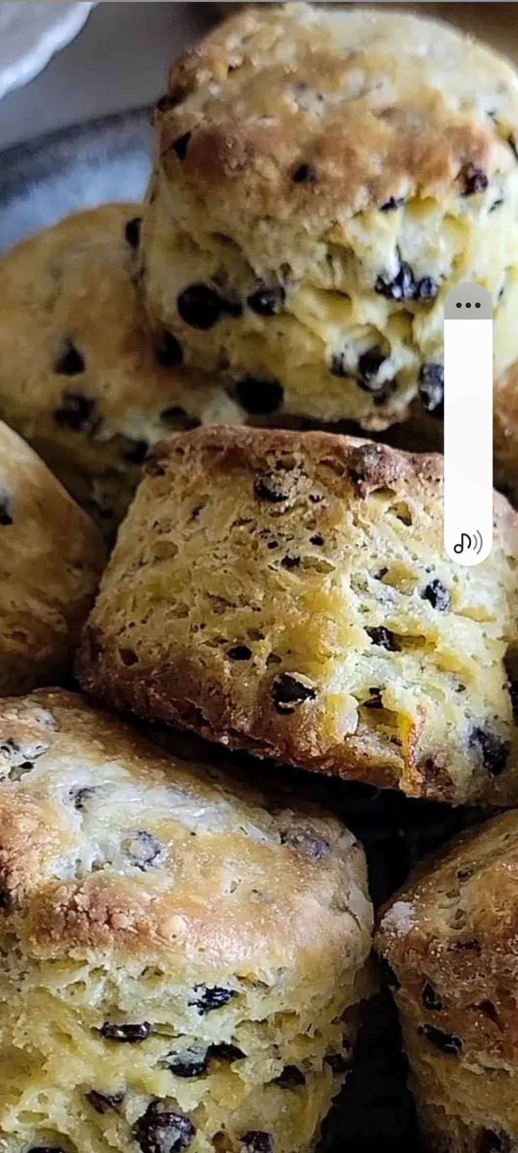 Irish Soda Bread Dried Blueberry Caraway Scones - Great with Dinner or as a Morning Treat (1/2 Dozen)