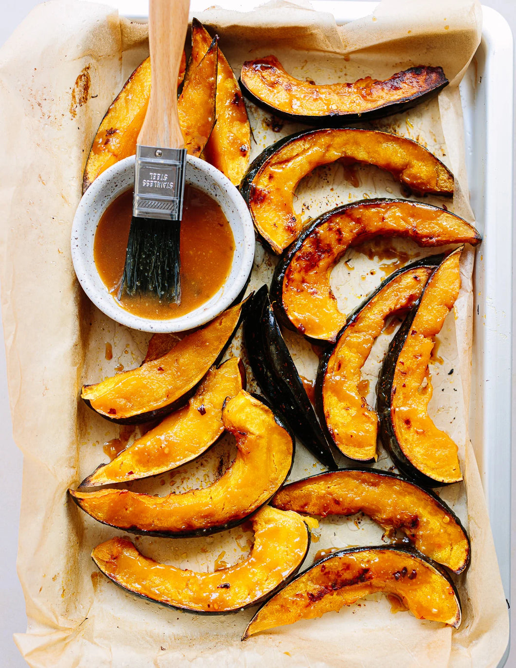 Roasted Acorn Squash with Sweet & Hot Tomato Ginger Glaze (quart)