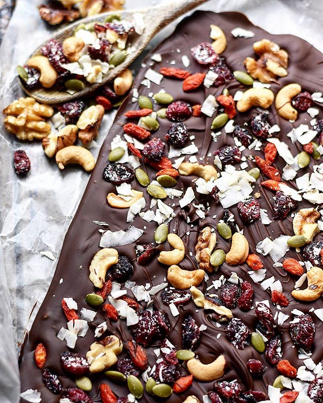 Chocolate Bark · Dried Fruits & Pumpkin Seeds (7 oz) vegan/ gf
