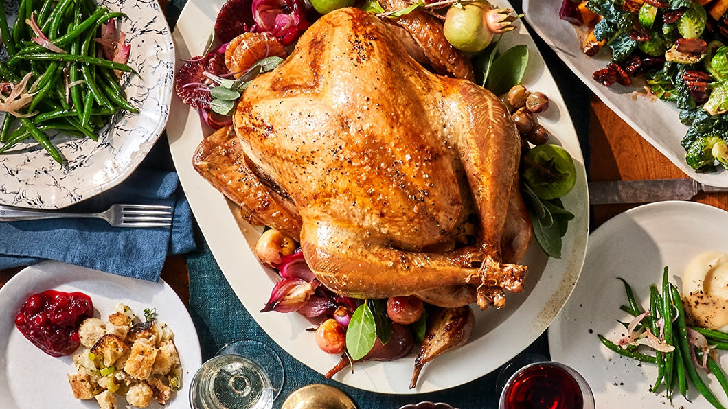 Certified Organic Free Range Turkey • Whole, Slow Roasted, Brined & Basted